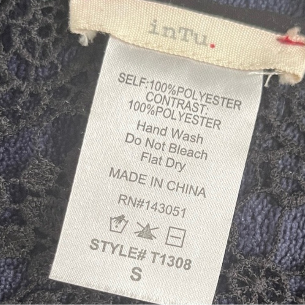 60# Black Lace Women's Blouse - Picture 6 of 9